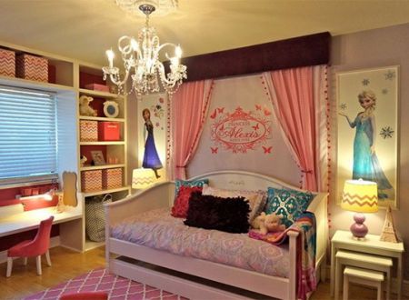  Mẫu phòng ngủ màu hồng đẹp như cổ tích cho bé gái