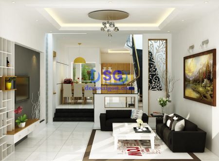 Chiêm ngưỡng các mẫu thiết kế nội thất phòng khách nhà ống hiện đại đẹp Deco Sài Gòn